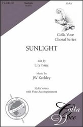 Sunlight SSAA choral sheet music cover